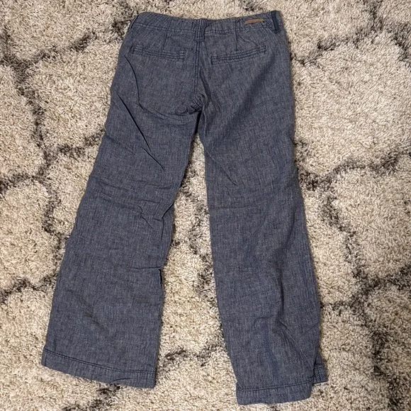 Anthropologie Navy Blue Wide-Leg Pants - Picture 3 of 4